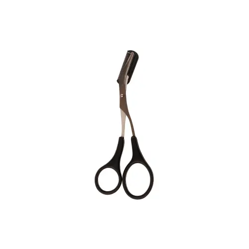 قیچی ابرو دسته لاکی شی رز  درپوش شانه دار مدل Ed-001